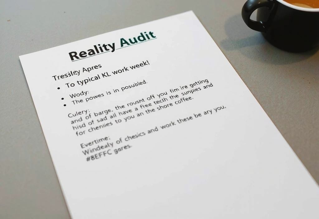 Reality Audit document with week mapping